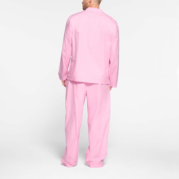 SKIMS Pink Shirt Dress Poplin - Picture 5 of 7